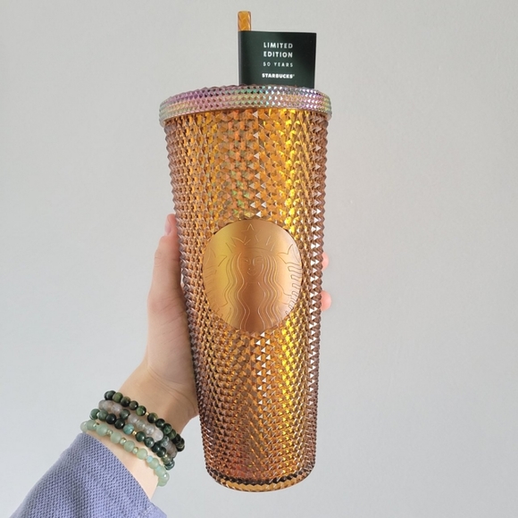 STARBUCKS Rare + Limited Edition Gold Tumblers - Picture 1 of 2